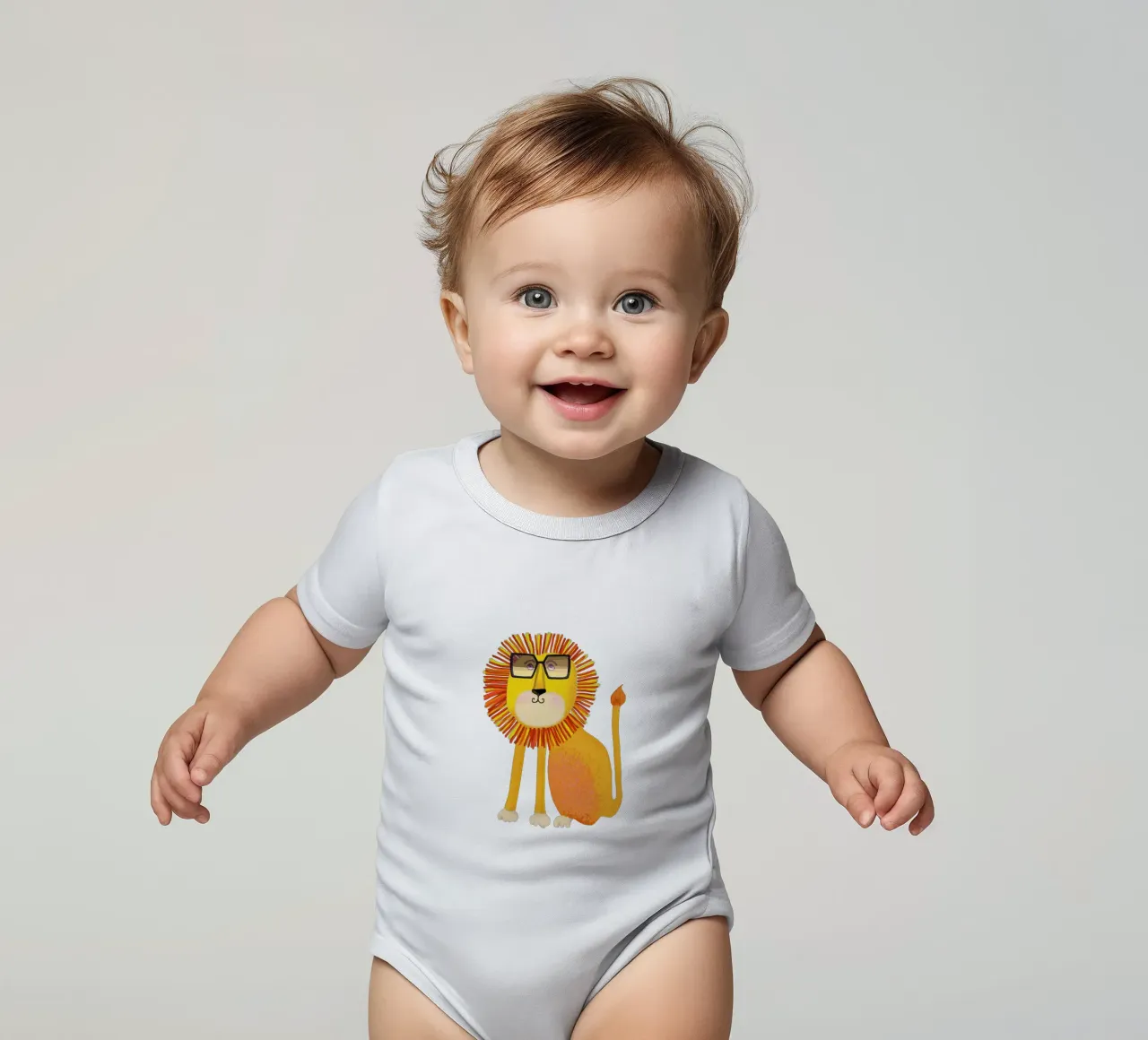 Lion body neonato maniche corte da Lynndarakos