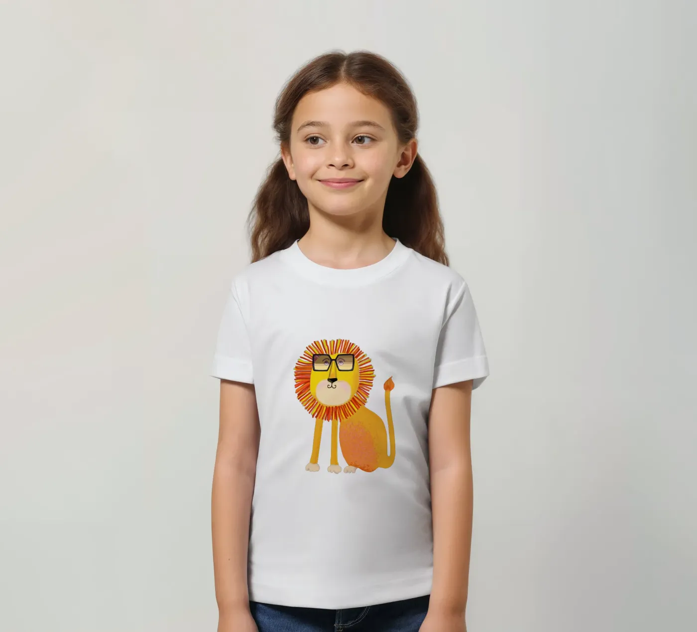 Lion t-shirt bambini da Lynndarakos