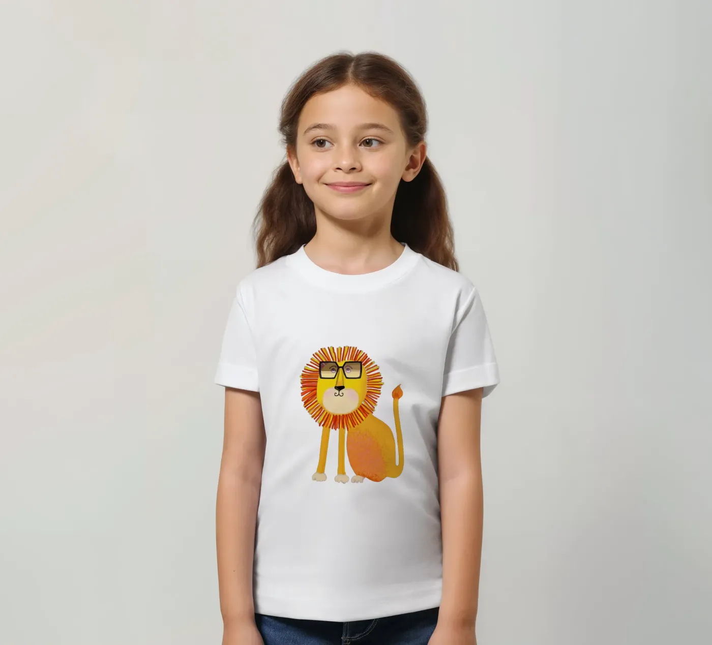 Lion t-shirt bambini da Lynndarakos