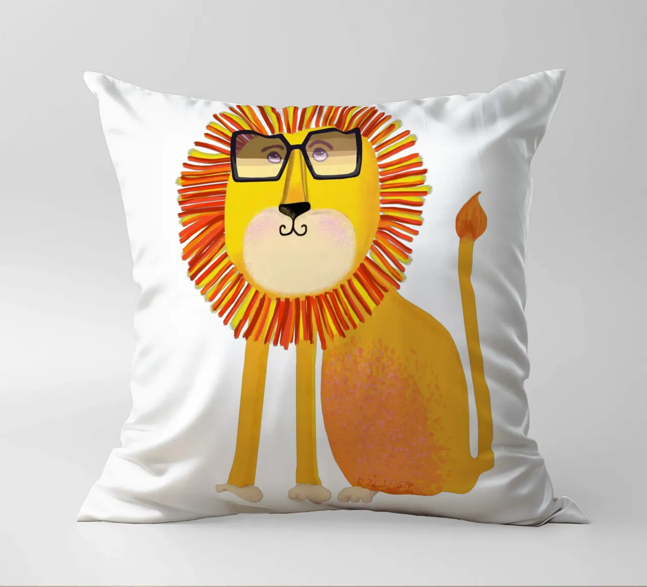 Lion cuscino da Lynndarakos
