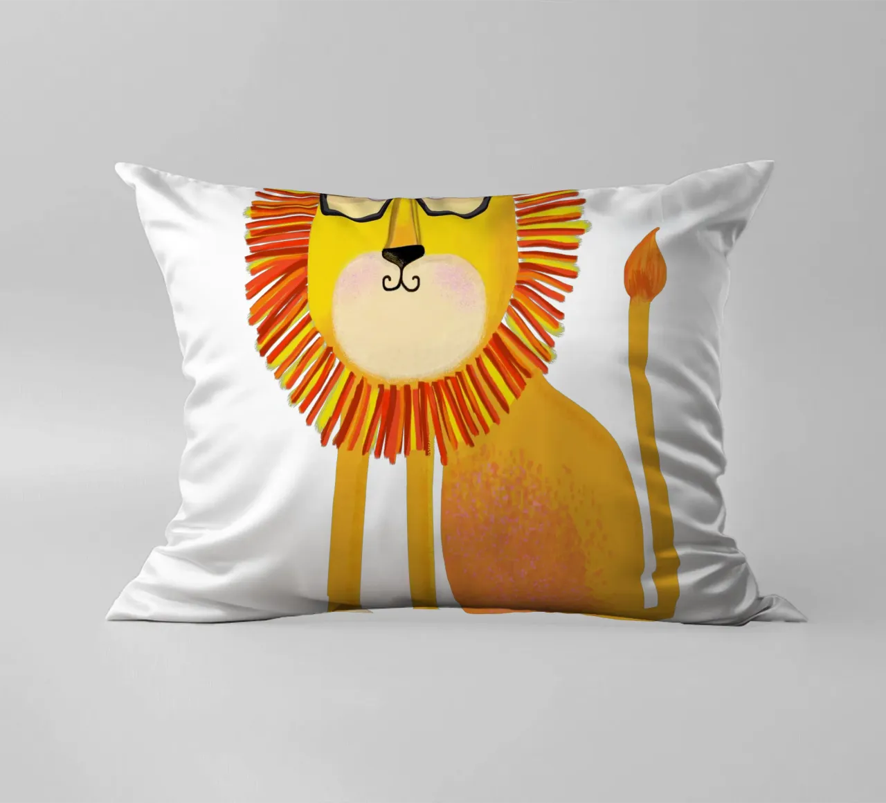 Lion cuscino da Lynndarakos