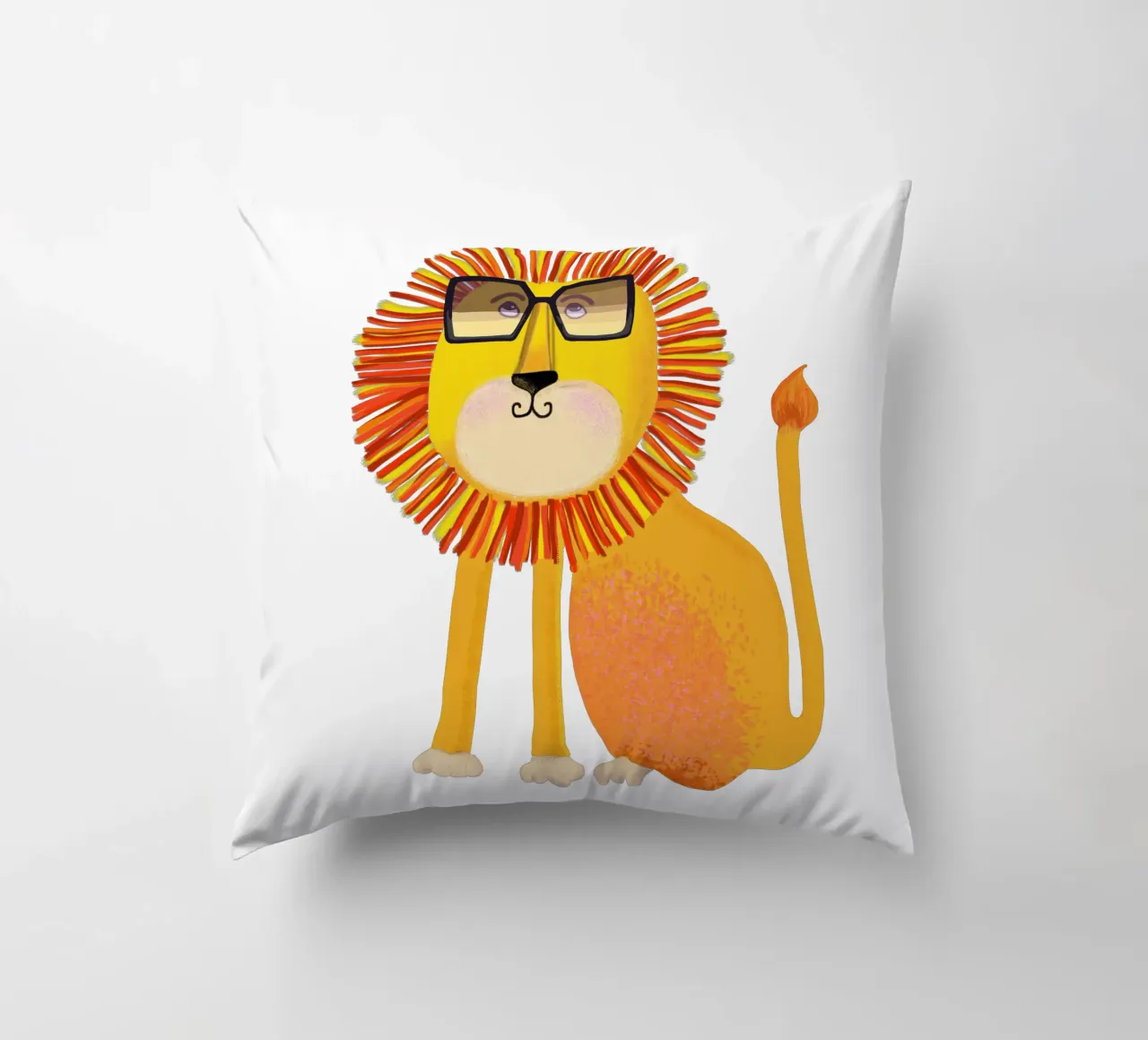 Lion cuscino da Lynndarakos