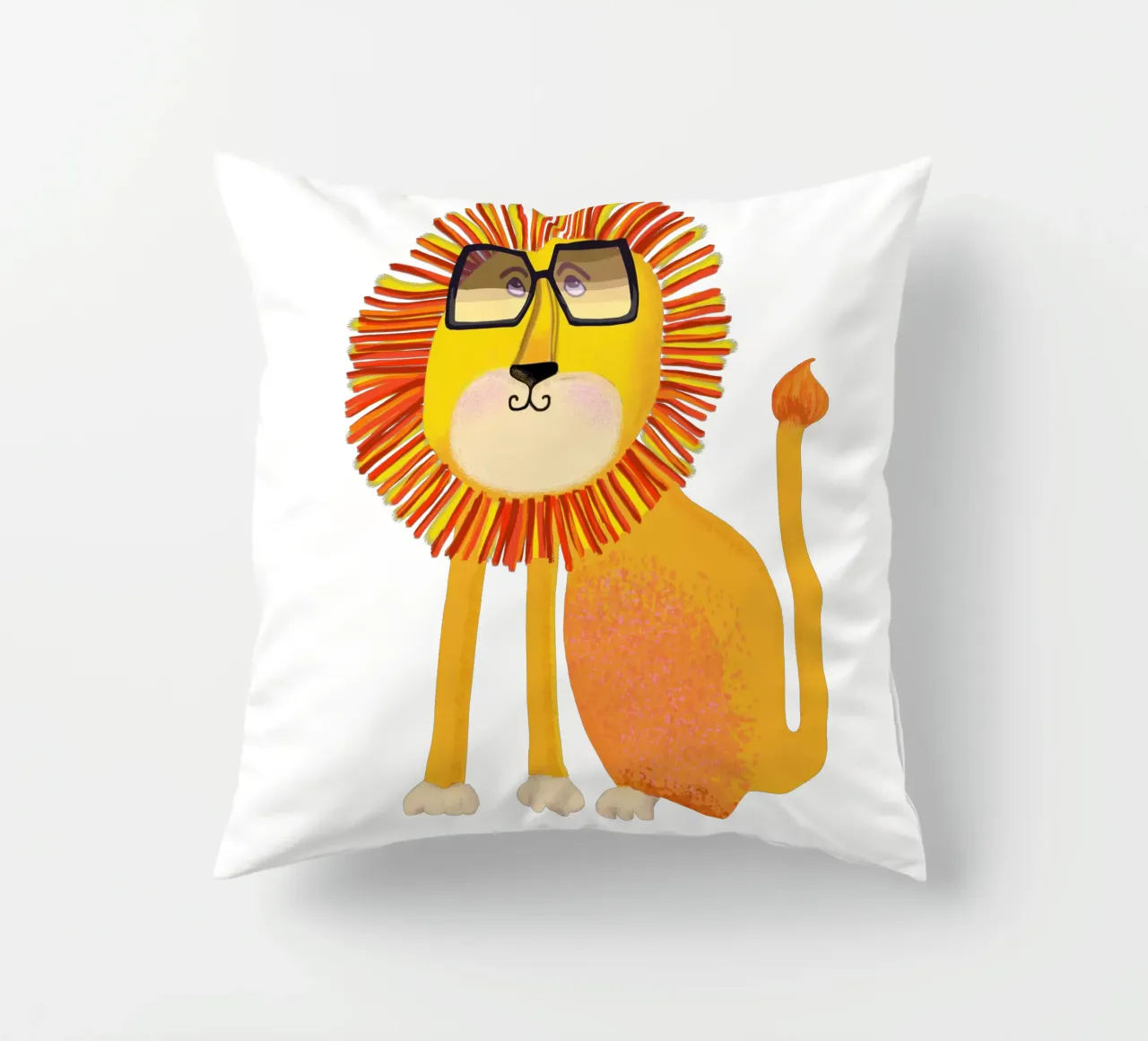 Lion cuscino da Lynndarakos