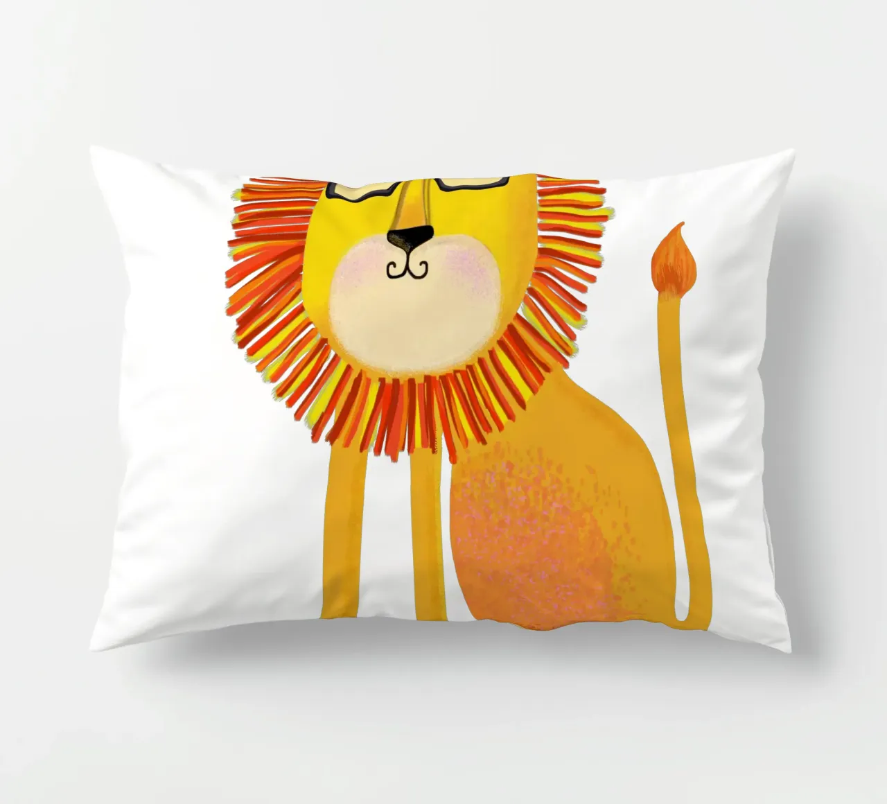 Lion cuscino da Lynndarakos
