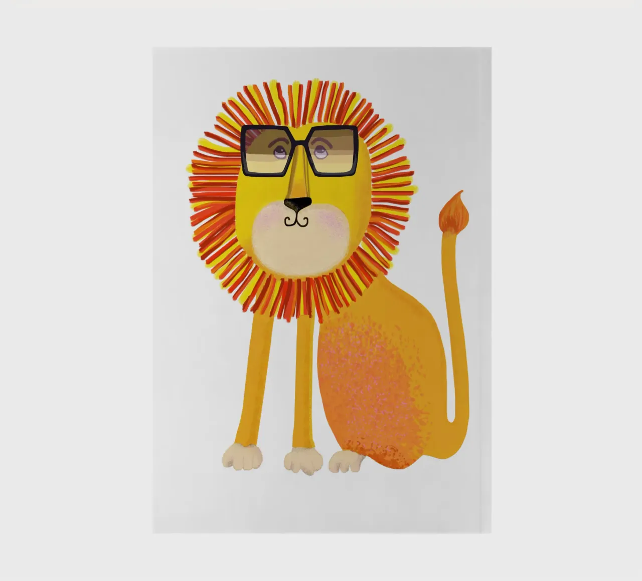 Lion notebook by Lynndarakos