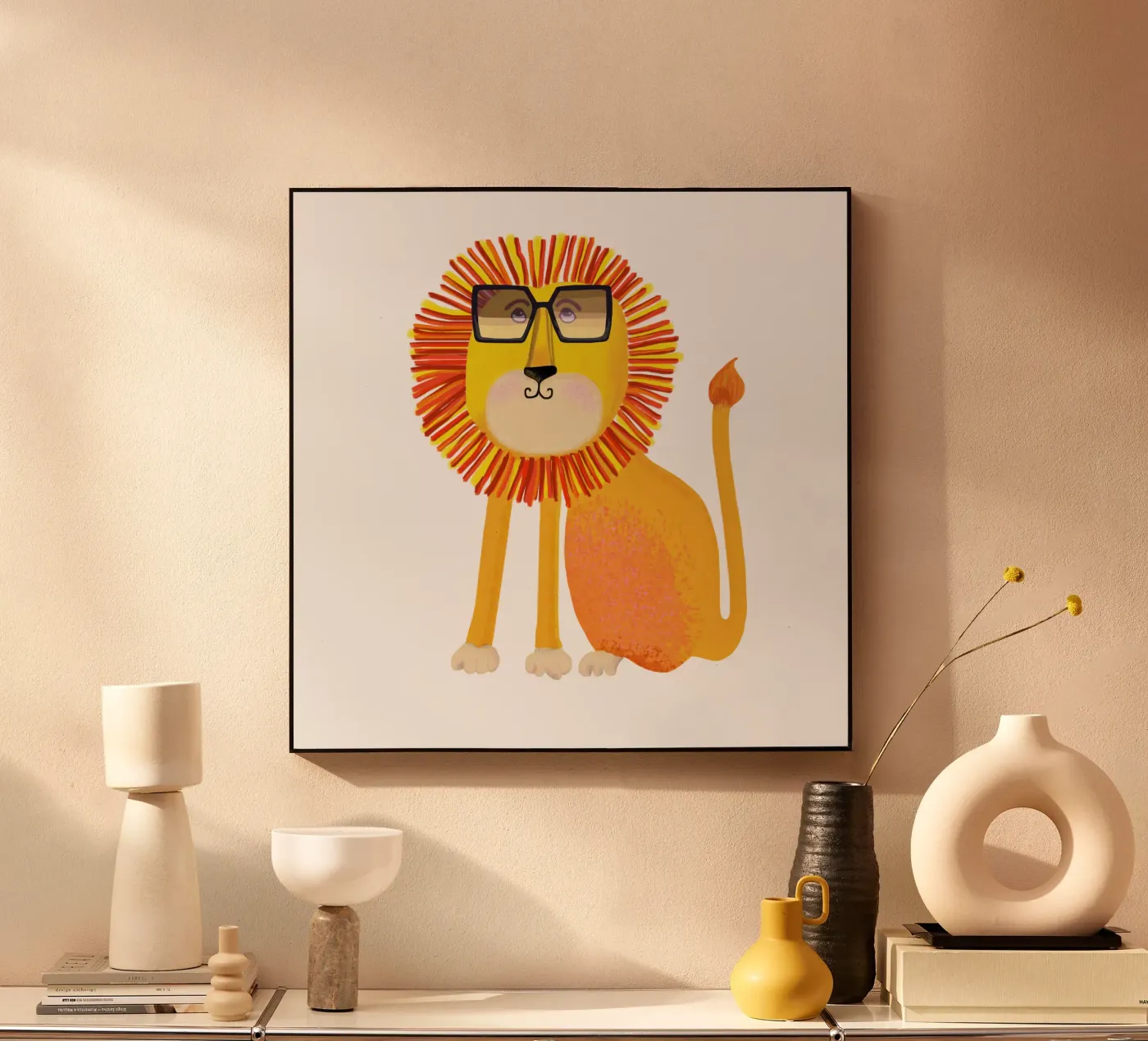 Lion Acryl-Glas von Lynndarakos