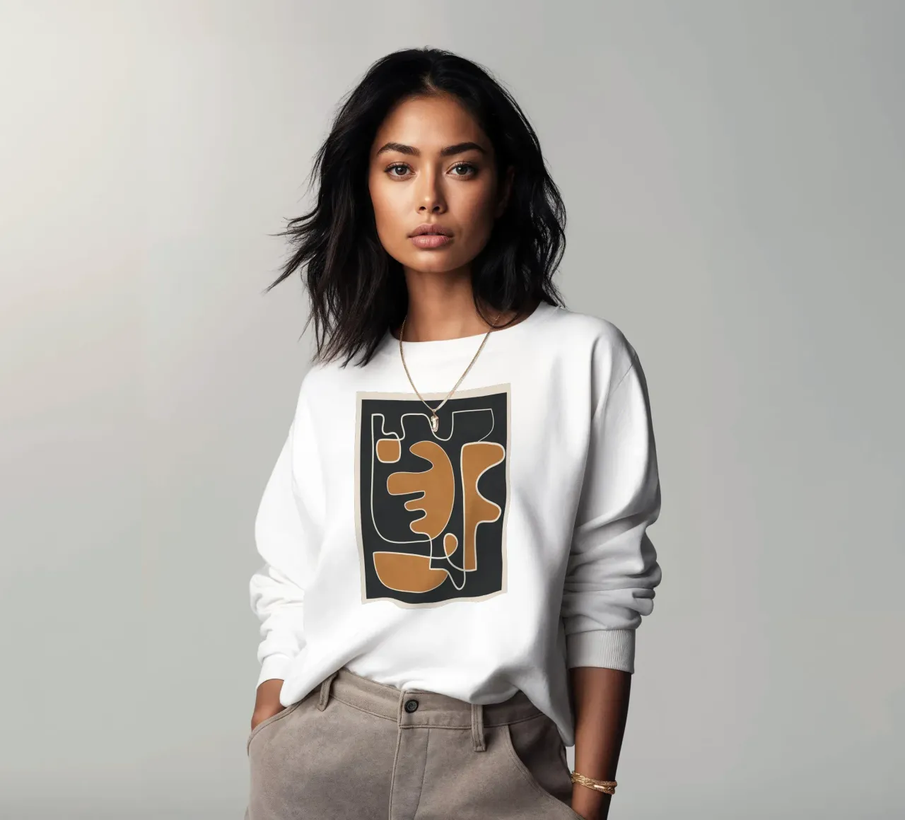 Contours of Thought 1 sudadera de Nadjaa