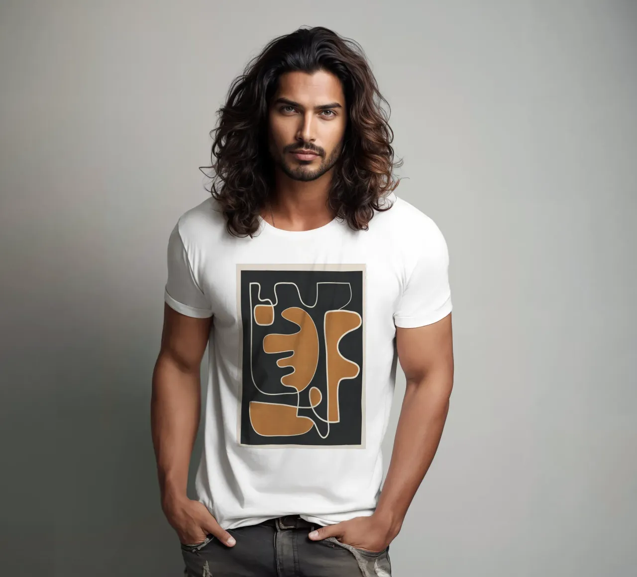 Contours of Thought 1 t-shirt da Nadjaa