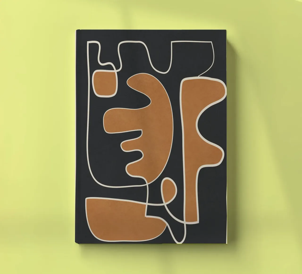 Contours of Thought 1 notebook by Nadjaa