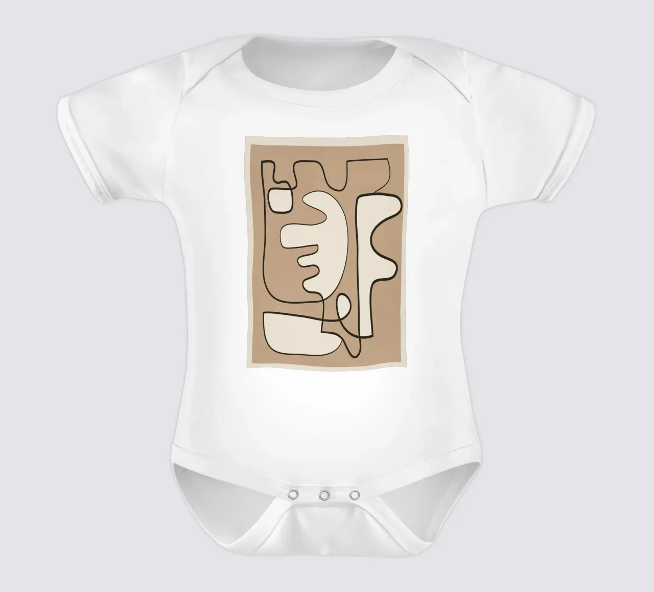 Contours of Thought 2 body neonato maniche corte da Nadjaa