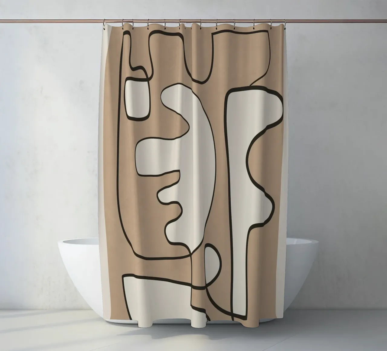 Contours of Thought 2 tenda da doccia da Nadjaa
