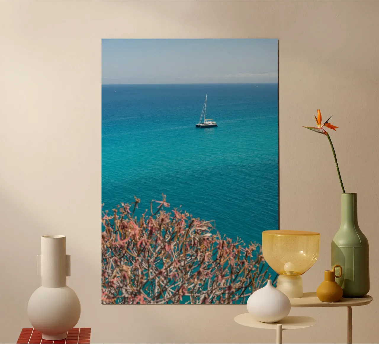Sailing on the Mediterranean Sea carta hahnemühle da photolovers