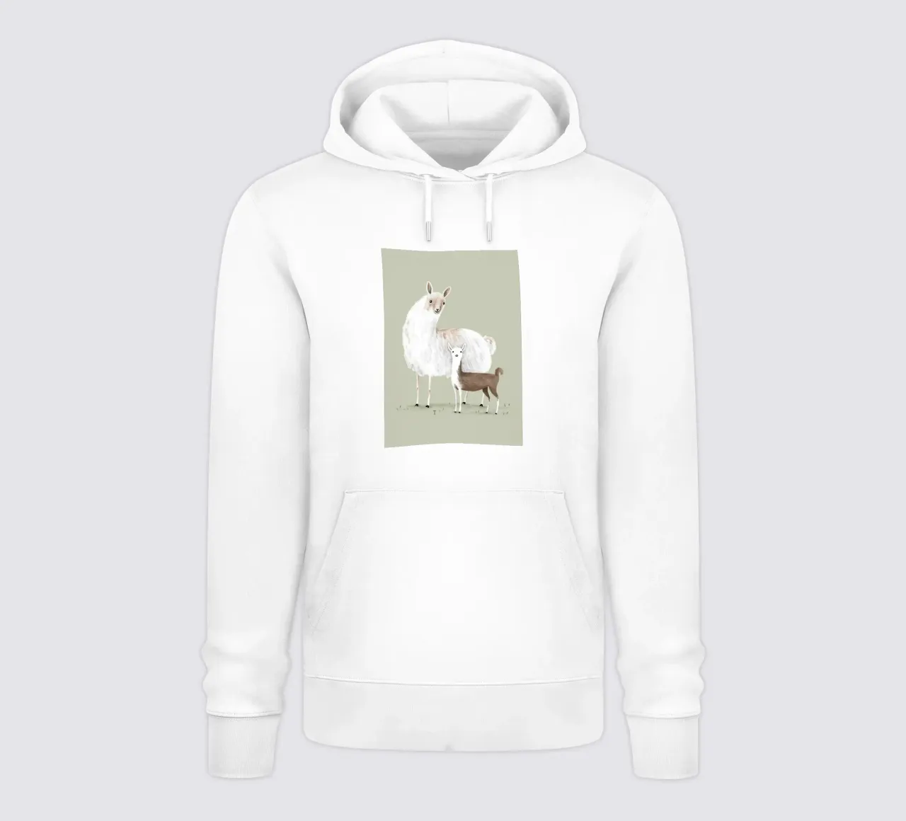 Mamma lama felpa con cappuccio da HARU HARU