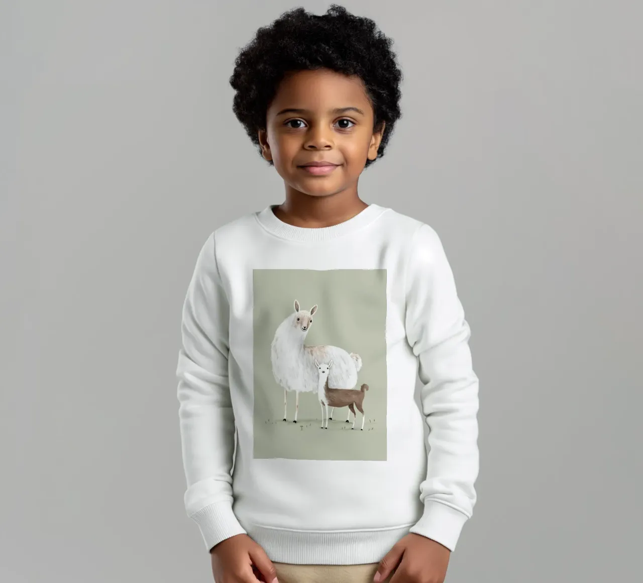 Mamma lama felpa bambino da HARU HARU