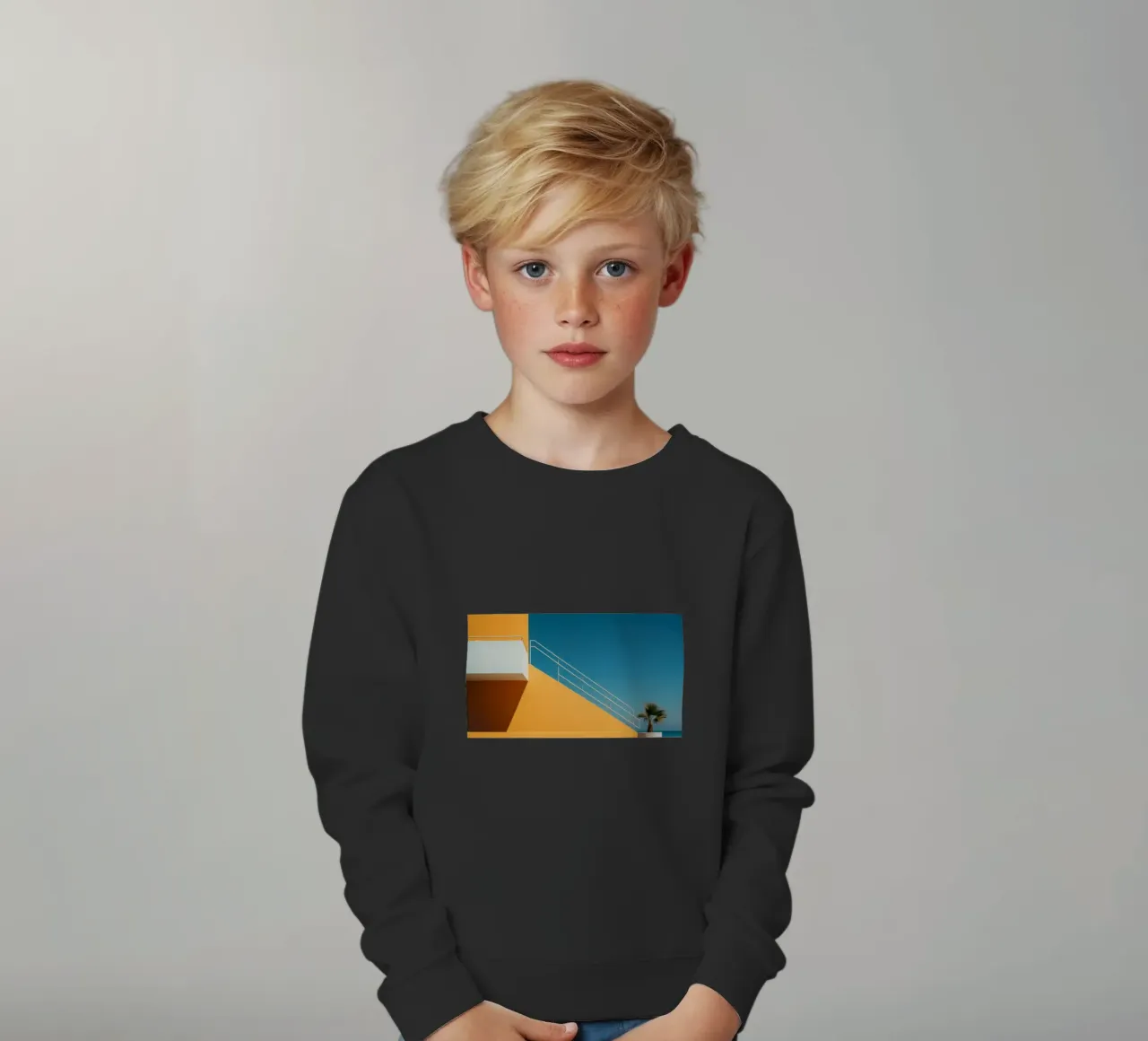 The view felpa bambino da Affiches Minimalistes