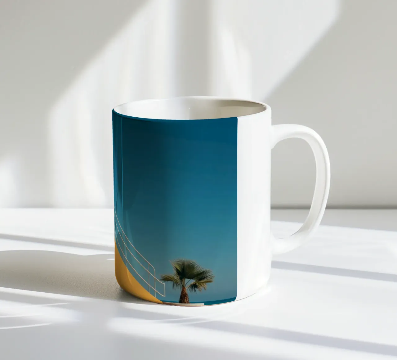 The view Keramik Tasse von Minimalistic