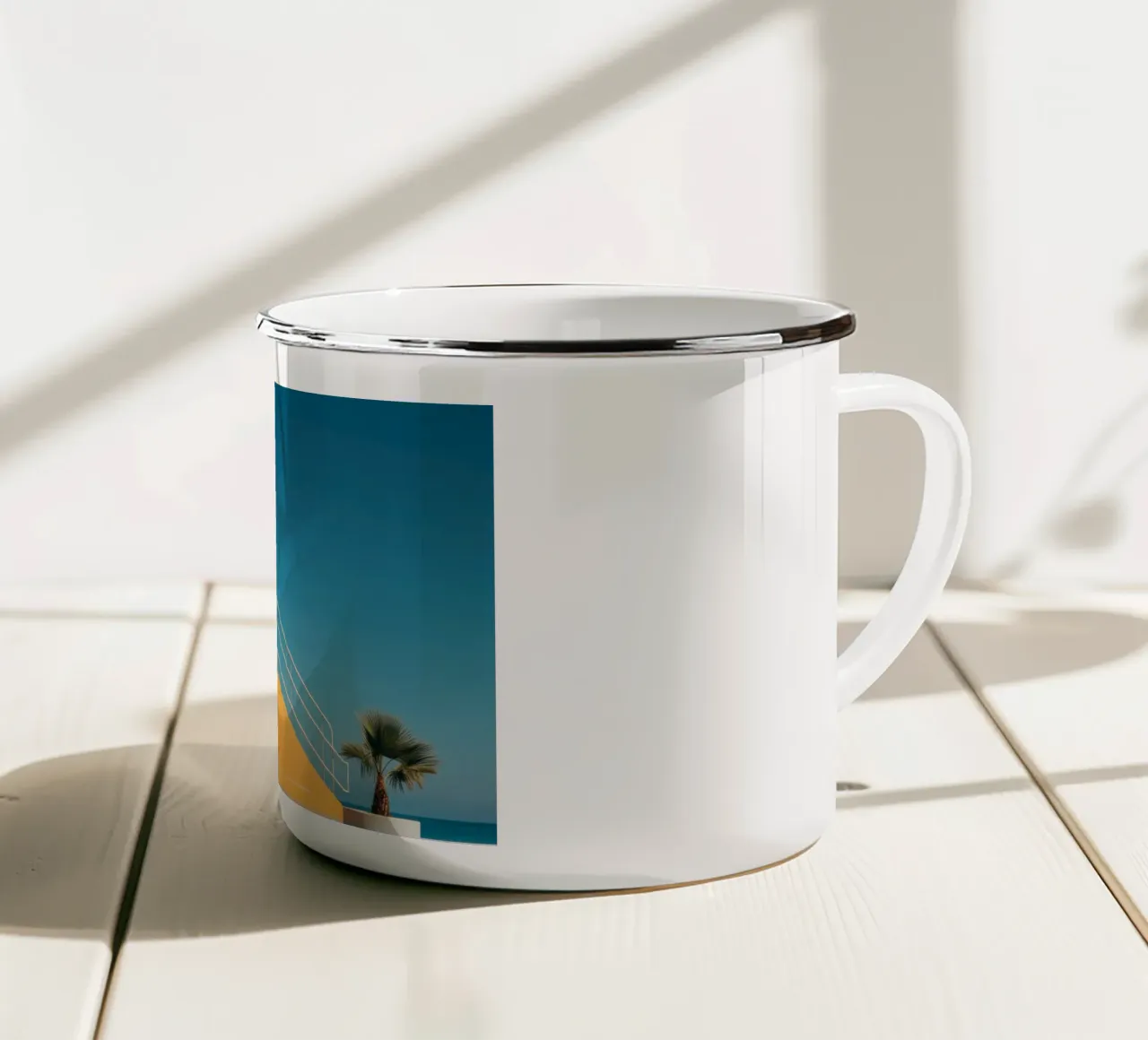 The view tazza in smalto da Minimalistic