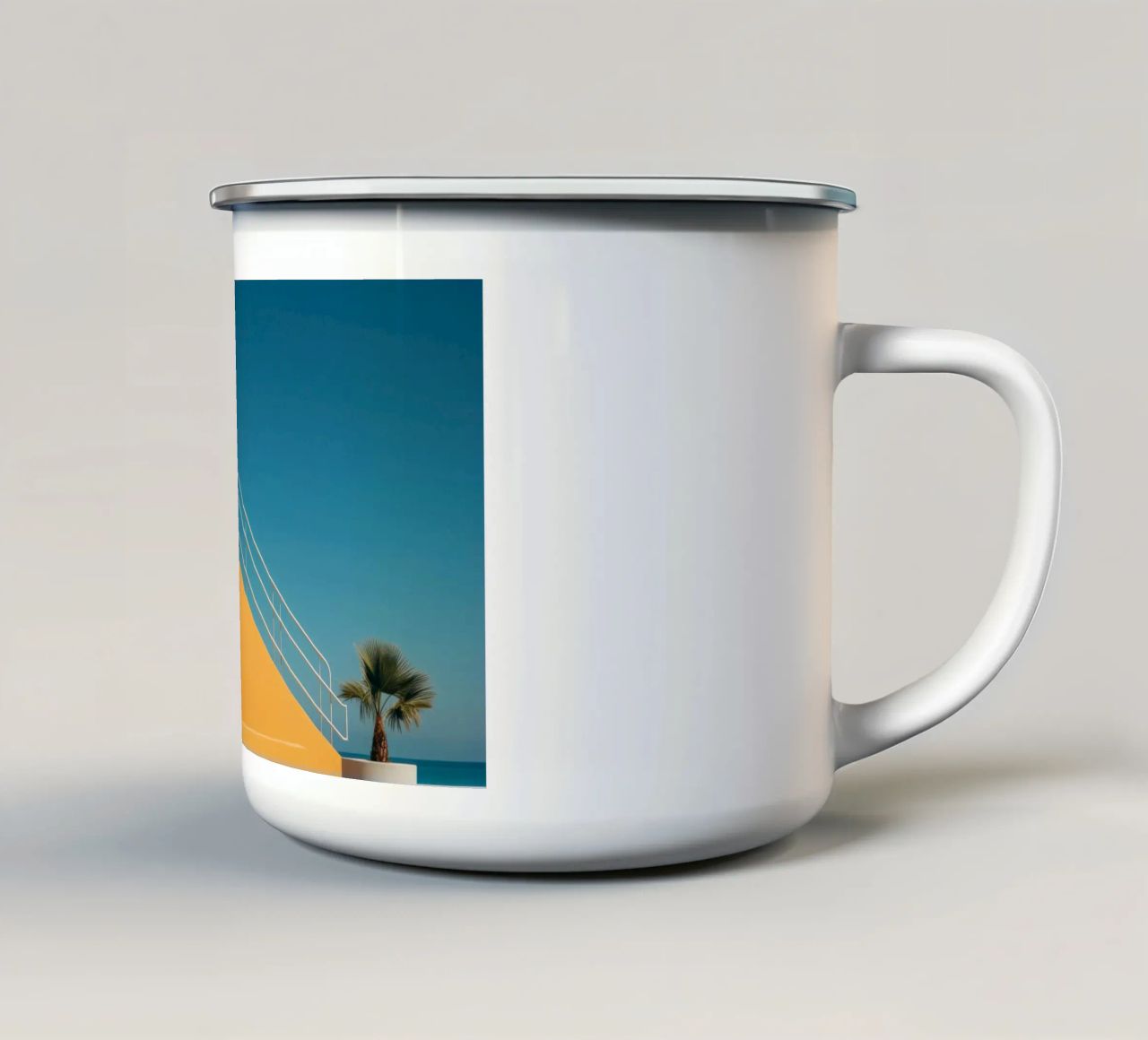 The view tazza in smalto da Minimalistic