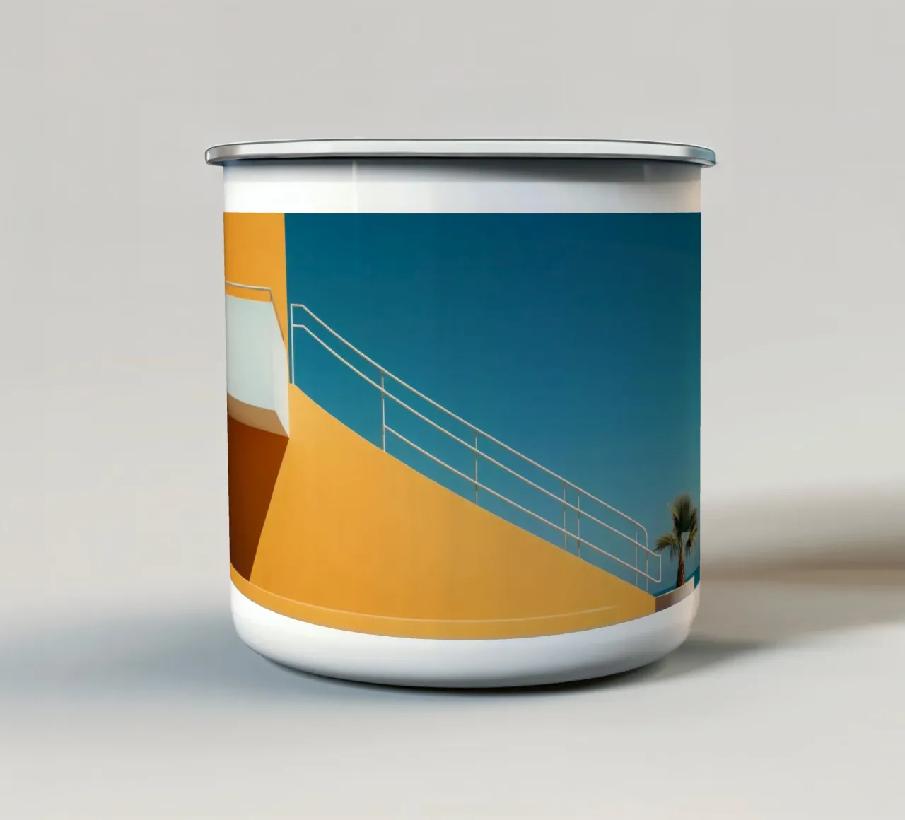 The view tazza in smalto da Minimalistic