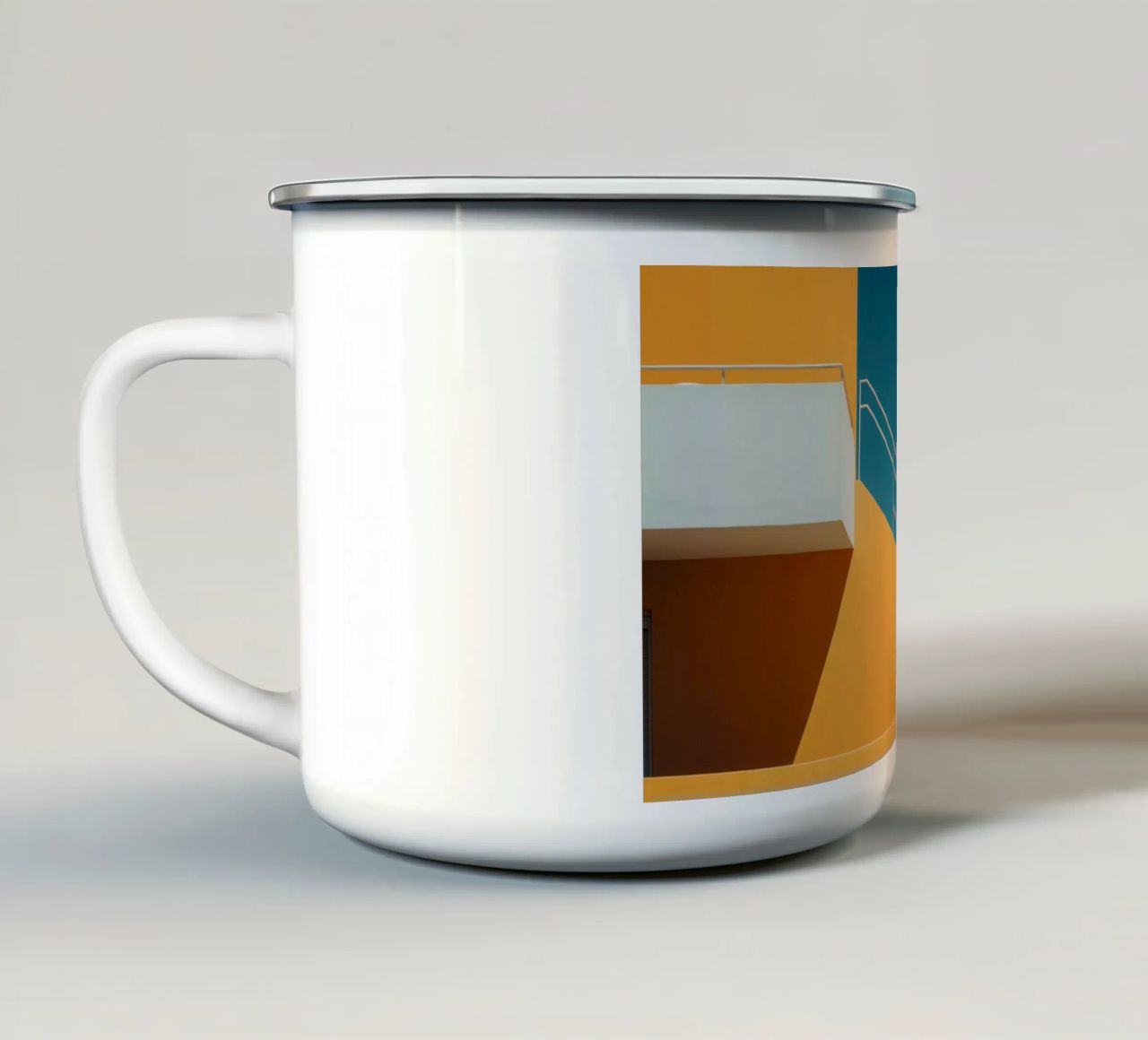 The view tazza in smalto da Minimalistic