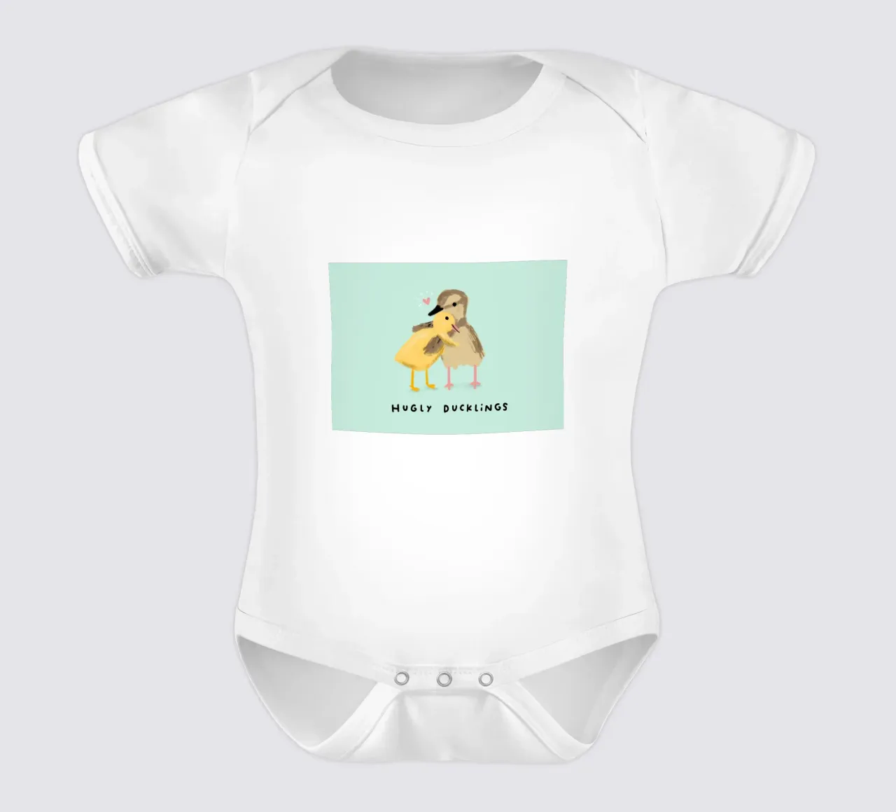 Anatroccoli abbracciati body neonato maniche corte da HARU HARU