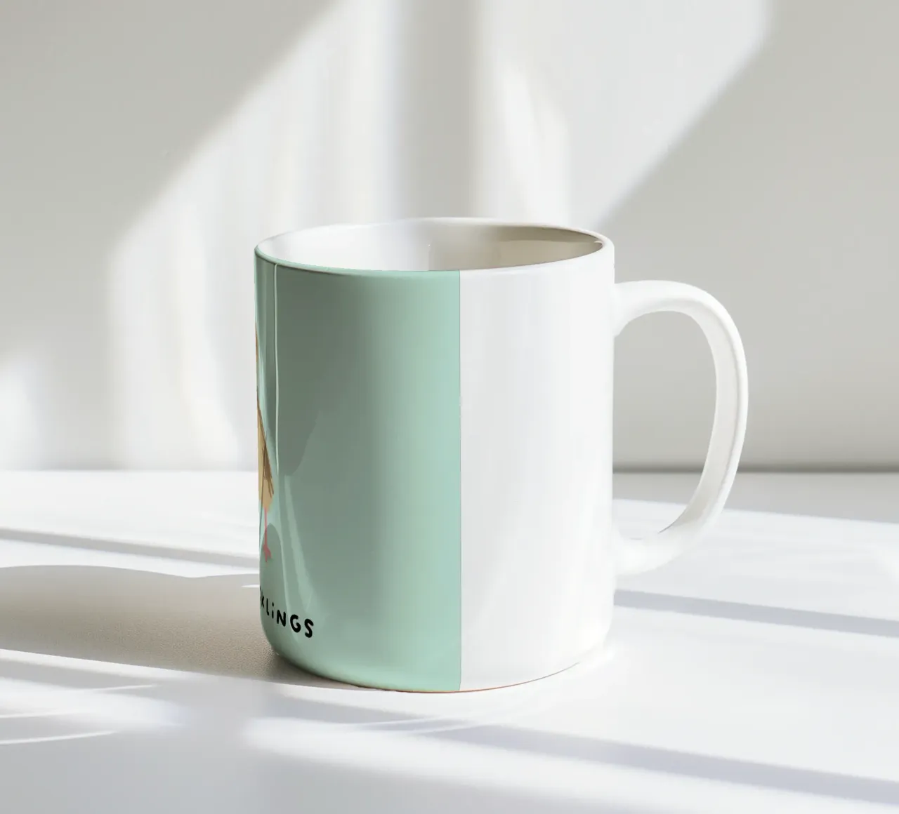 Anatroccoli abbracciati tazza in ceramica da HARU HARU