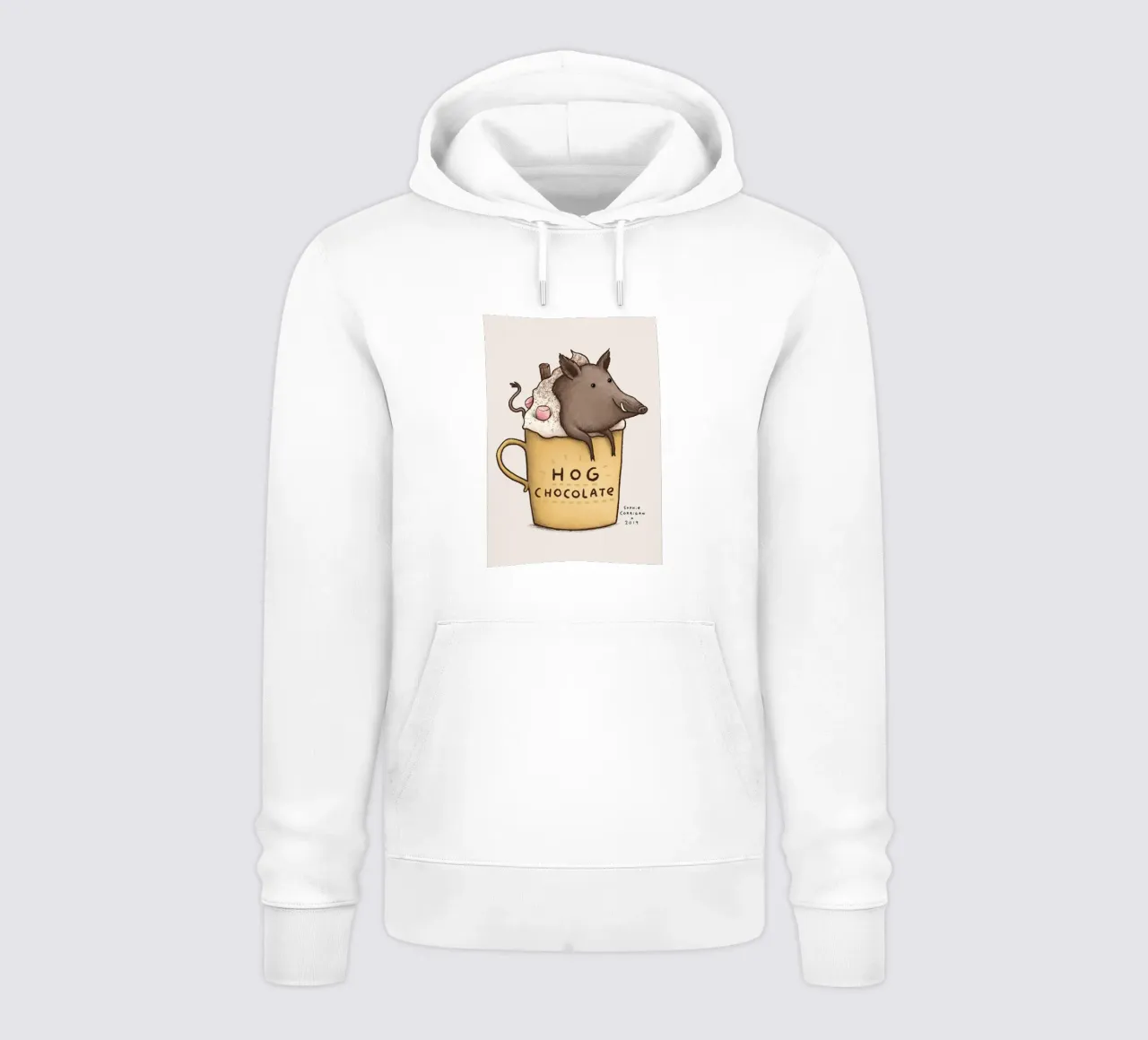 Cioccolato di maiale felpa con cappuccio da HARU HARU