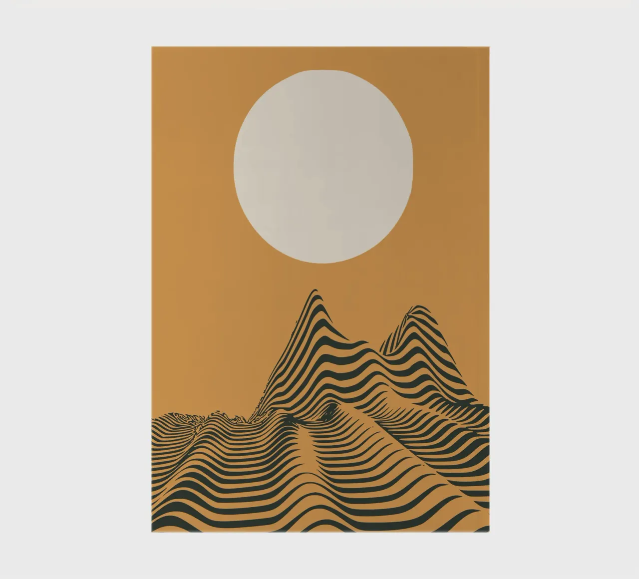 Dune jaune carnet de notes de Little Dean