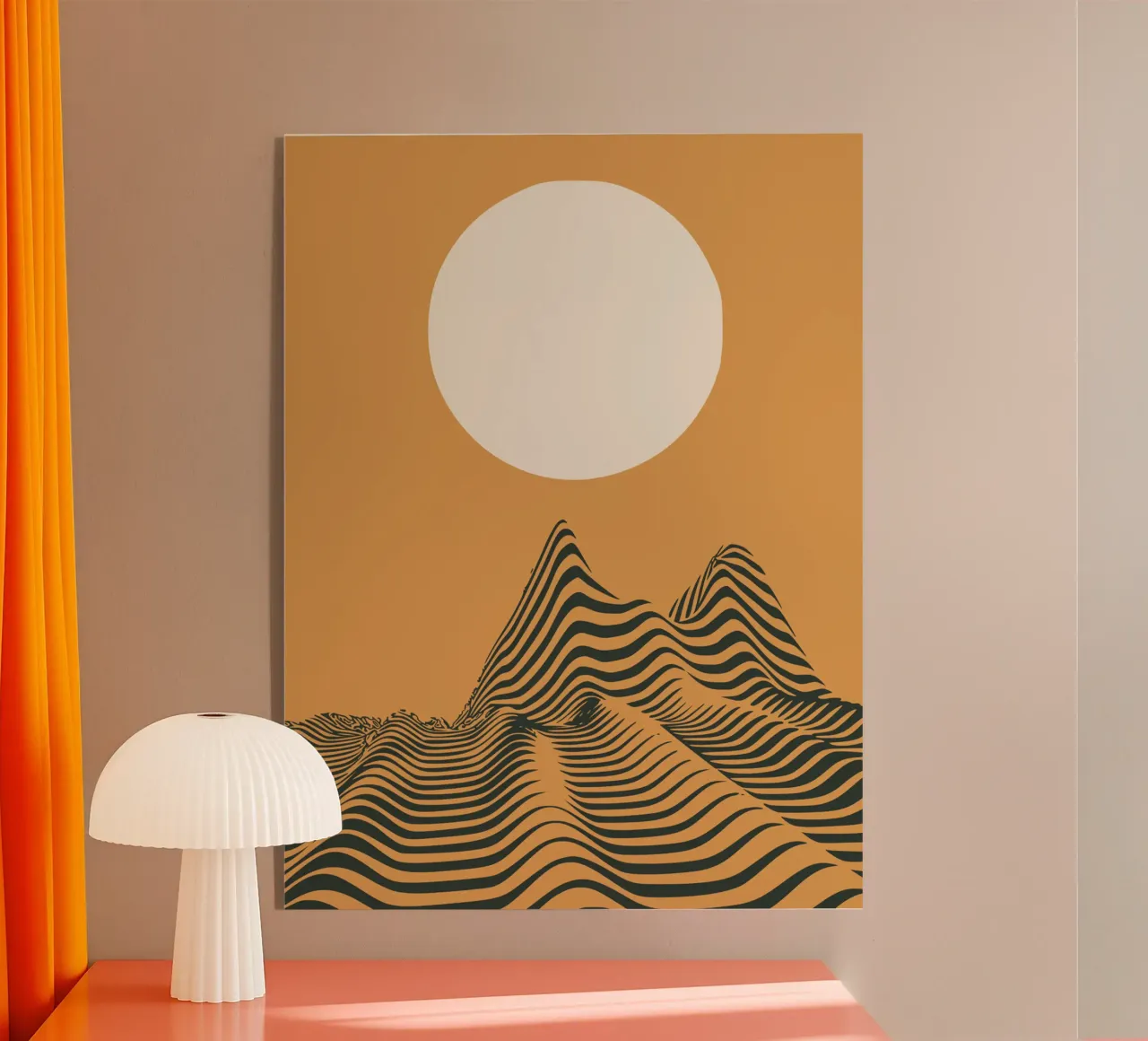 Dune jaune plexiglas de Little Dean