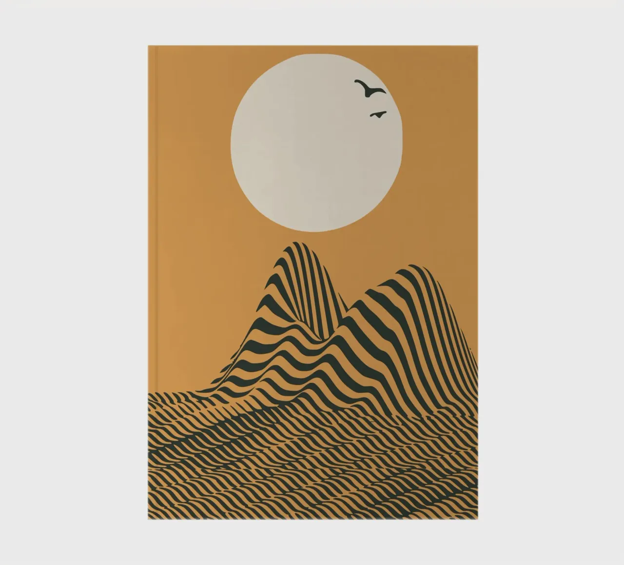 Yellow dune 02 notebook by Little Dean