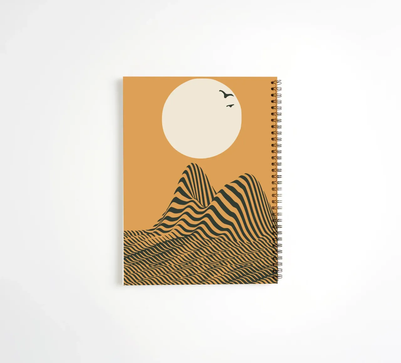 Dune jaune 02 carnet à spirale de Little Dean