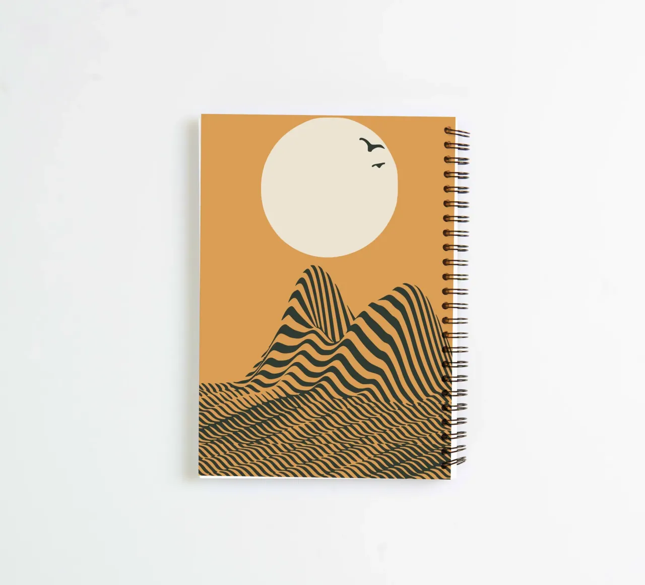 Dune jaune 02 carnet à spirale de Little Dean