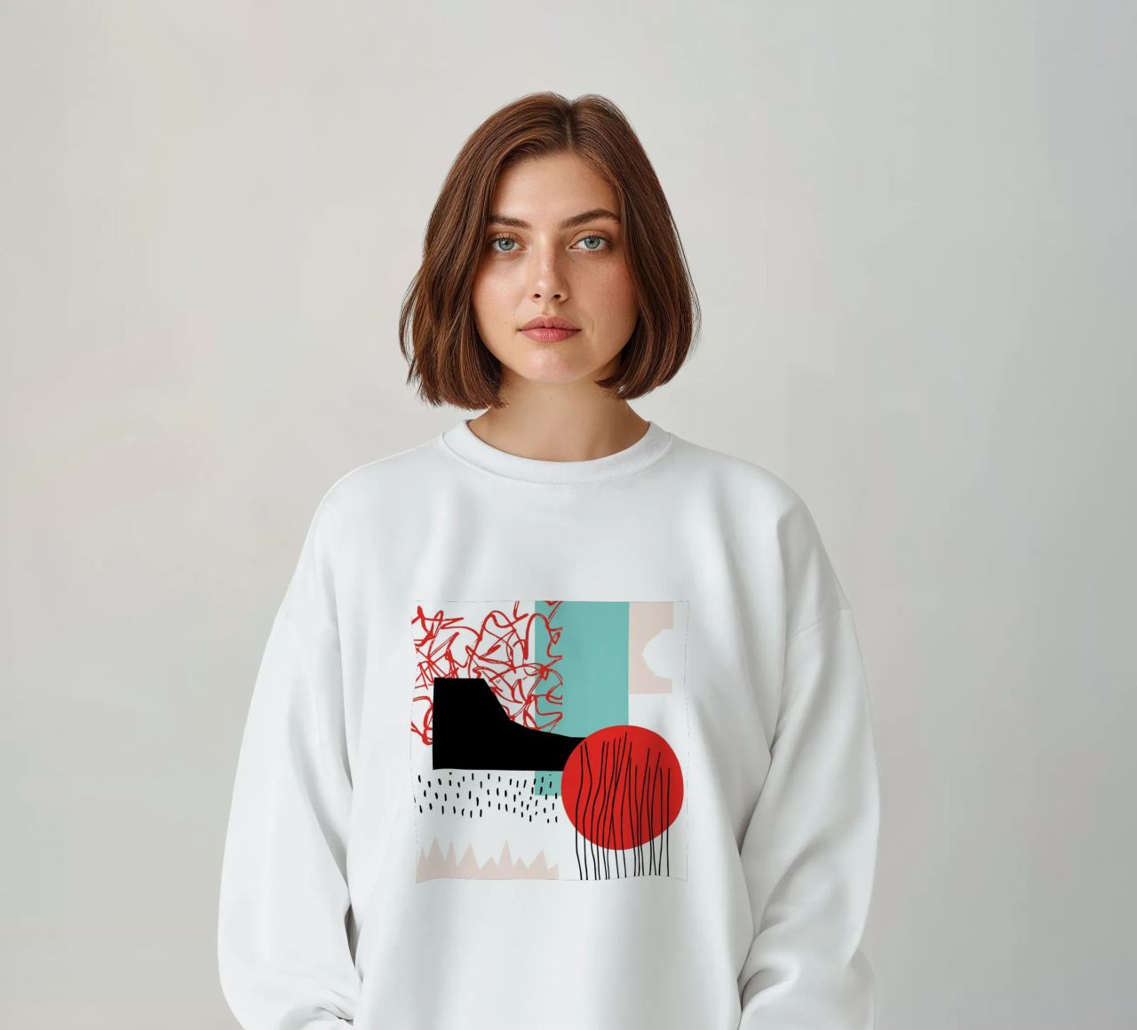 Quiet Noise Abstract II sweatshirt by Kim Hubball Studio