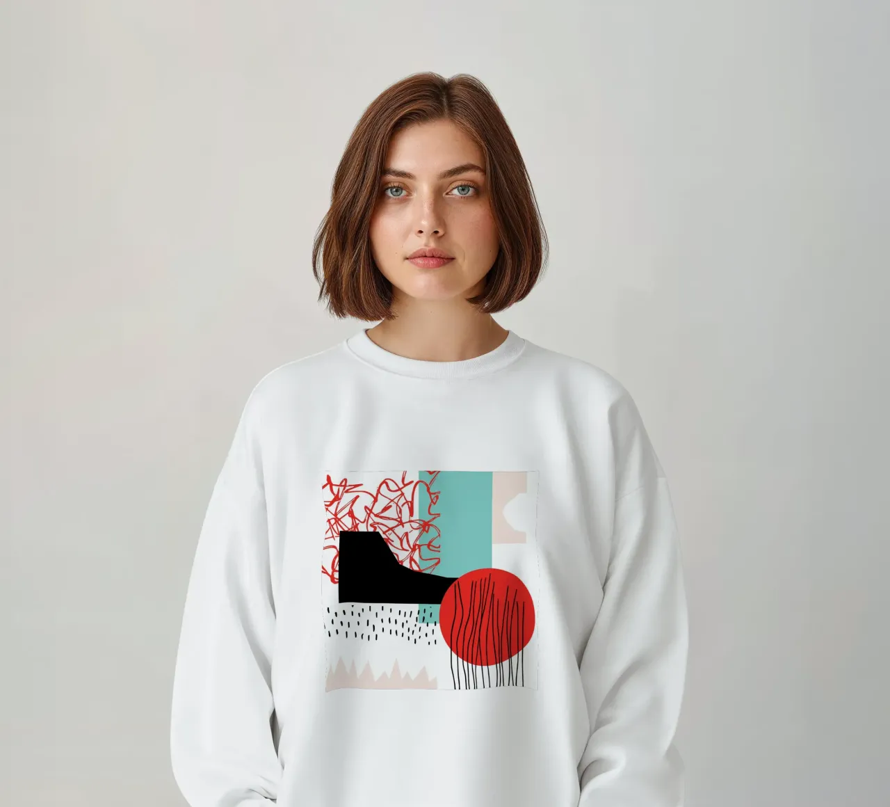 Quiet Noise Abstract II Sweatshirt von Kim Hubball Studio