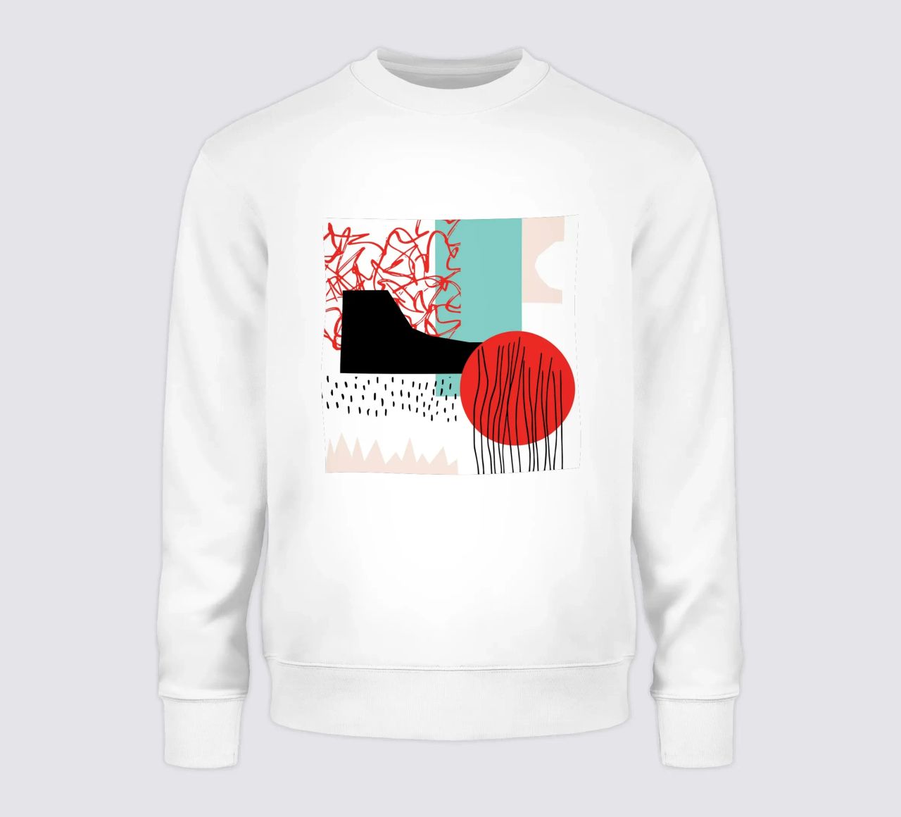 Quiet Noise Abstract II sweatshirt by Kim Hubball Studio