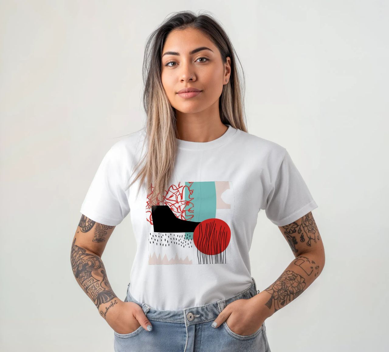 Quiet Noise Abstract II t-shirt by Kim Hubball Studio