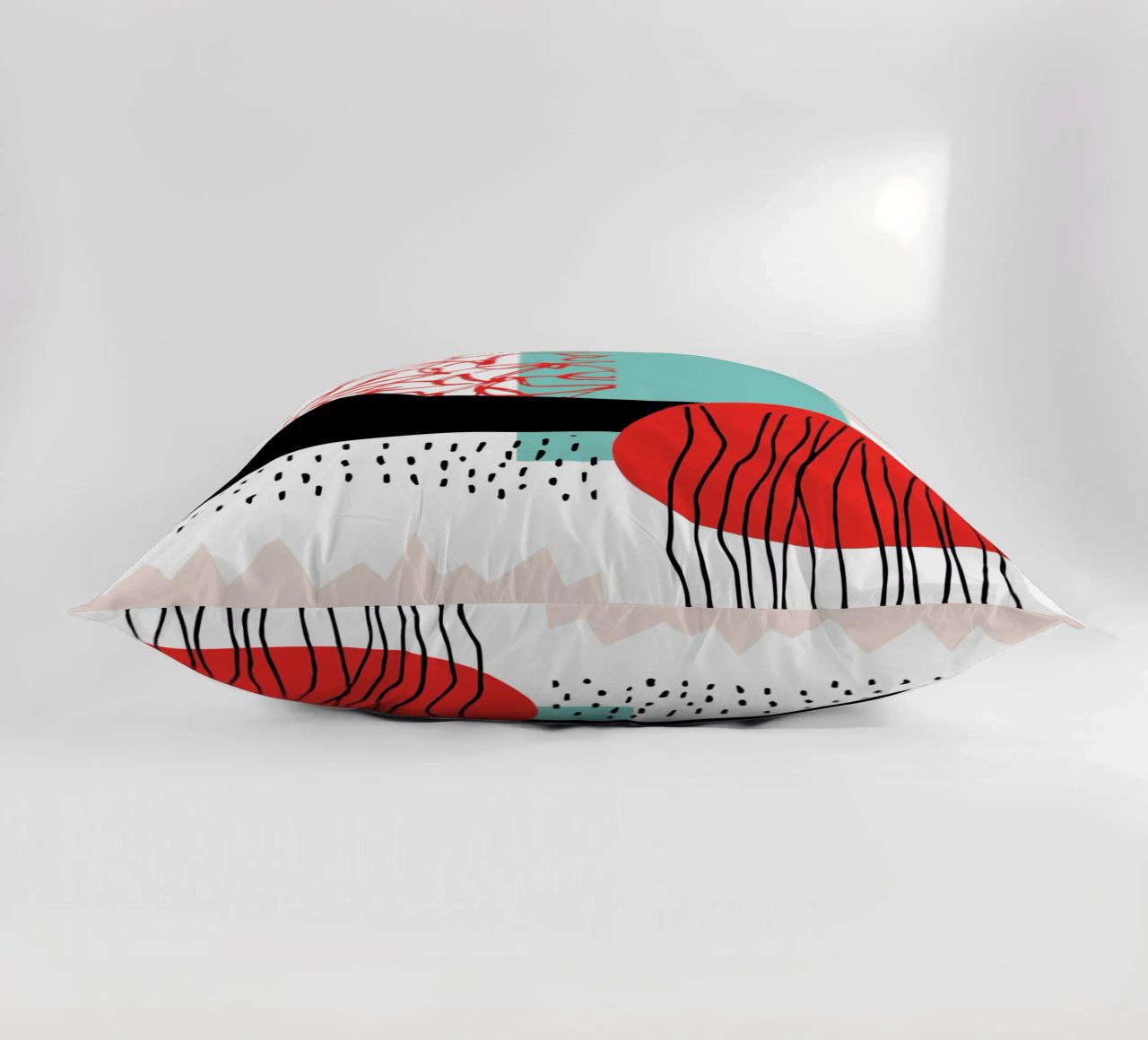 Quiet Noise Abstract II decorative cushion by Kim Hubball Studio