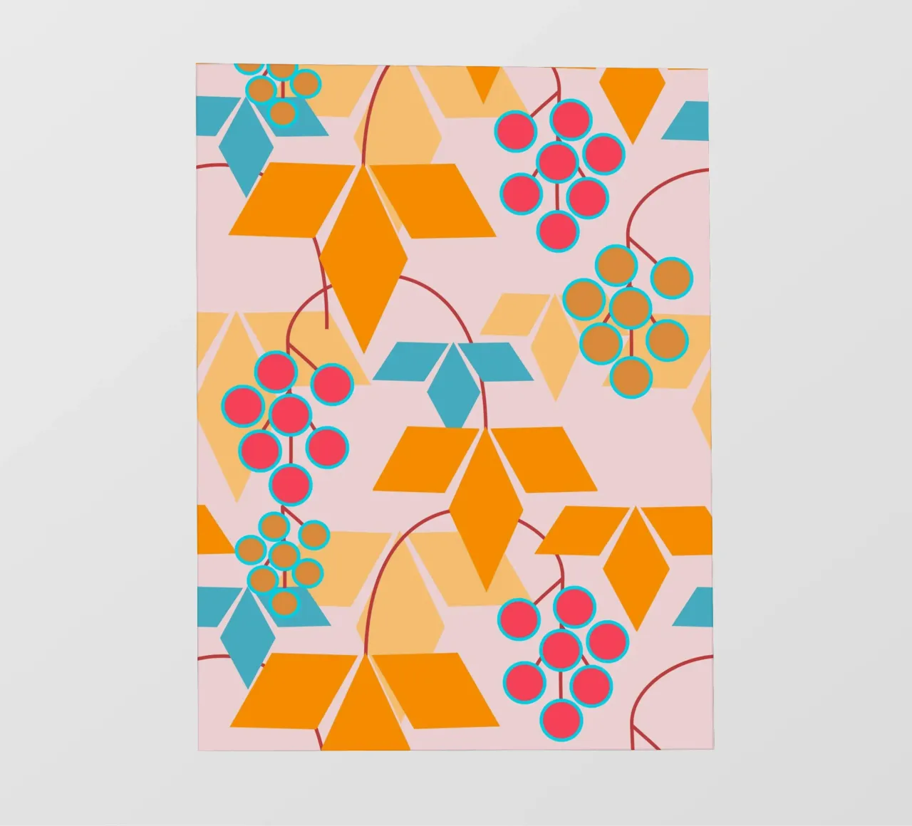 WineGrapes telo in pvc da MirimoDesign