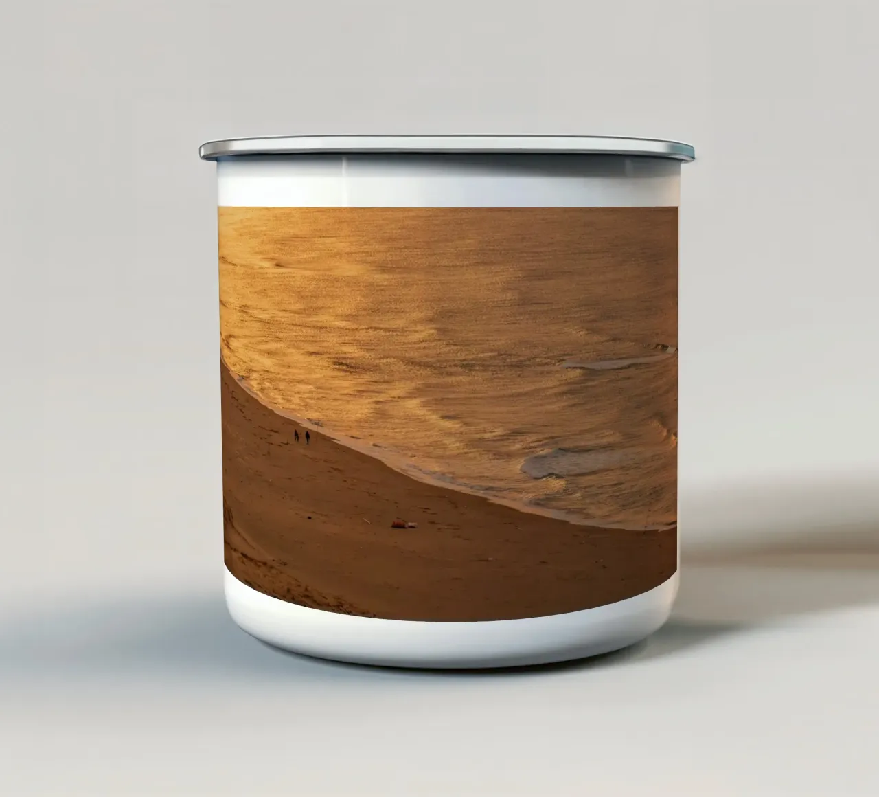 Tramonto nel deserto di Tottori, Giappone tazza in smalto da Marcel Bisig