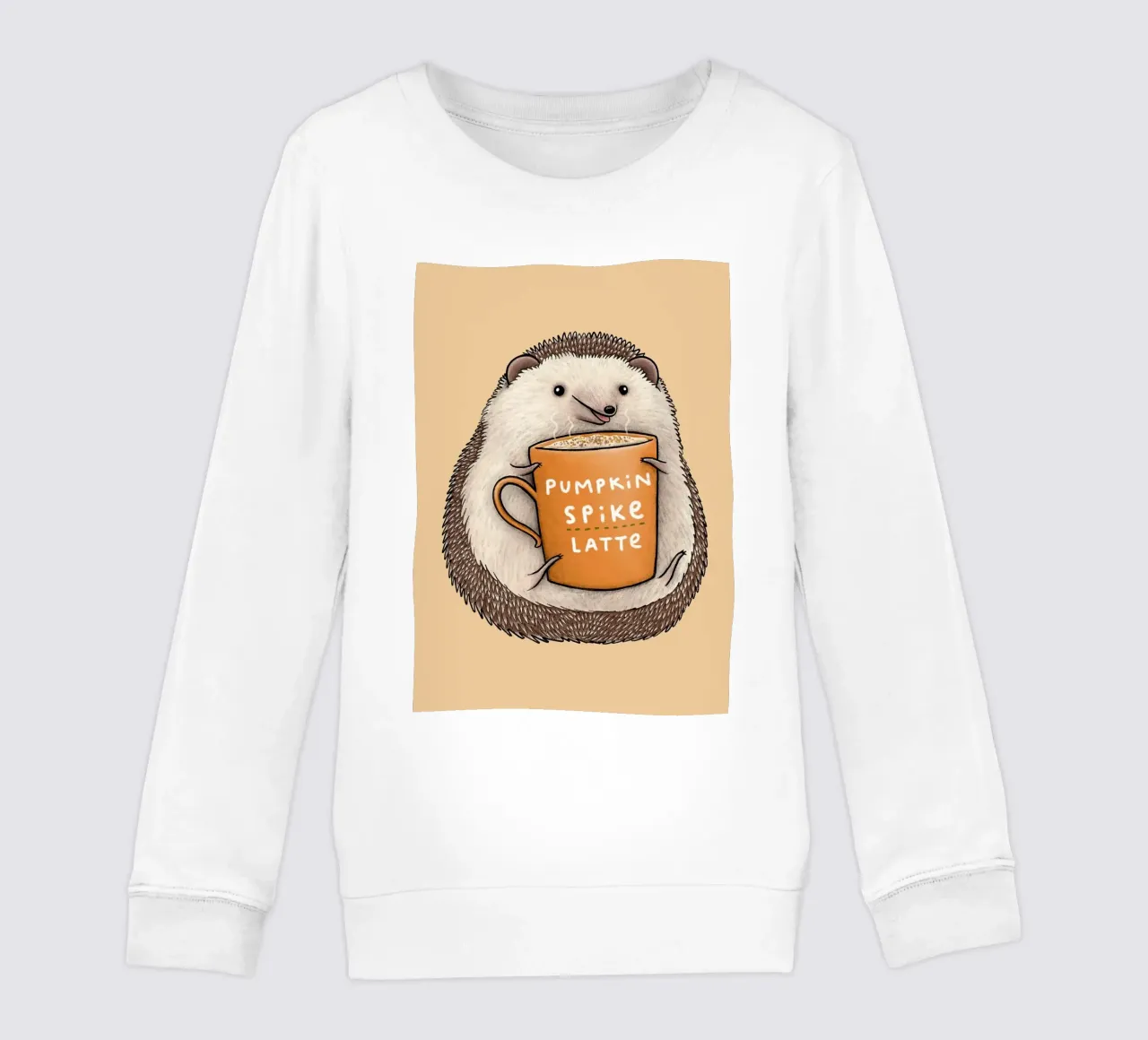 Latte alla zucca felpa bambino da HARU HARU