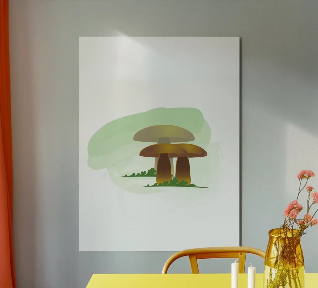 Funghi d'autunno pannello forex da Design Plaisirs