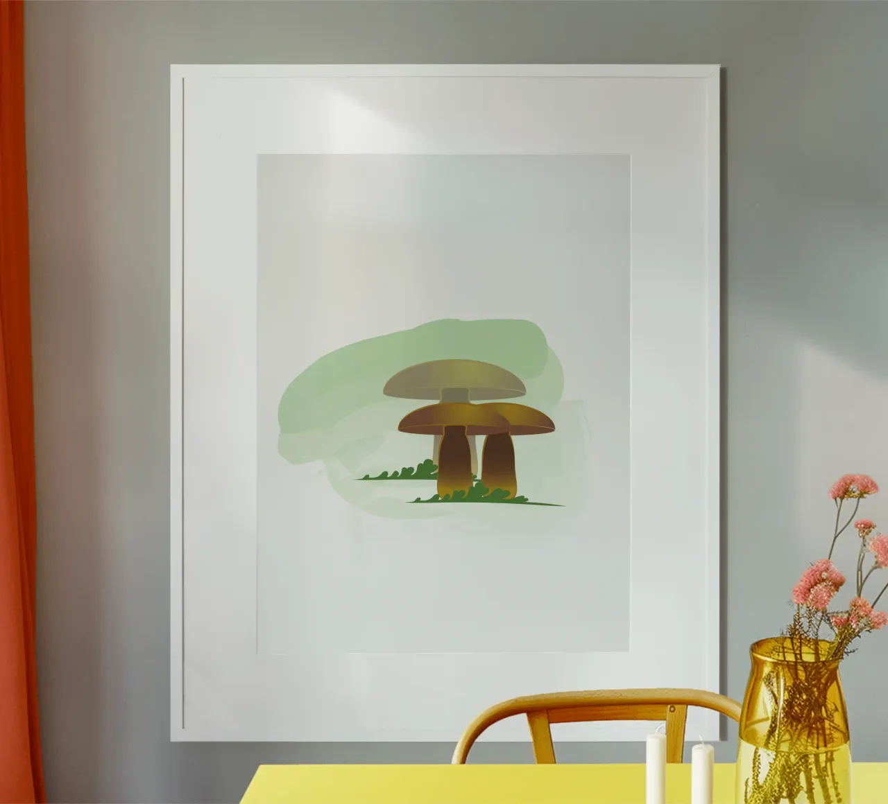 Funghi d'autunno carta hahnemühle da Design Plaisirs