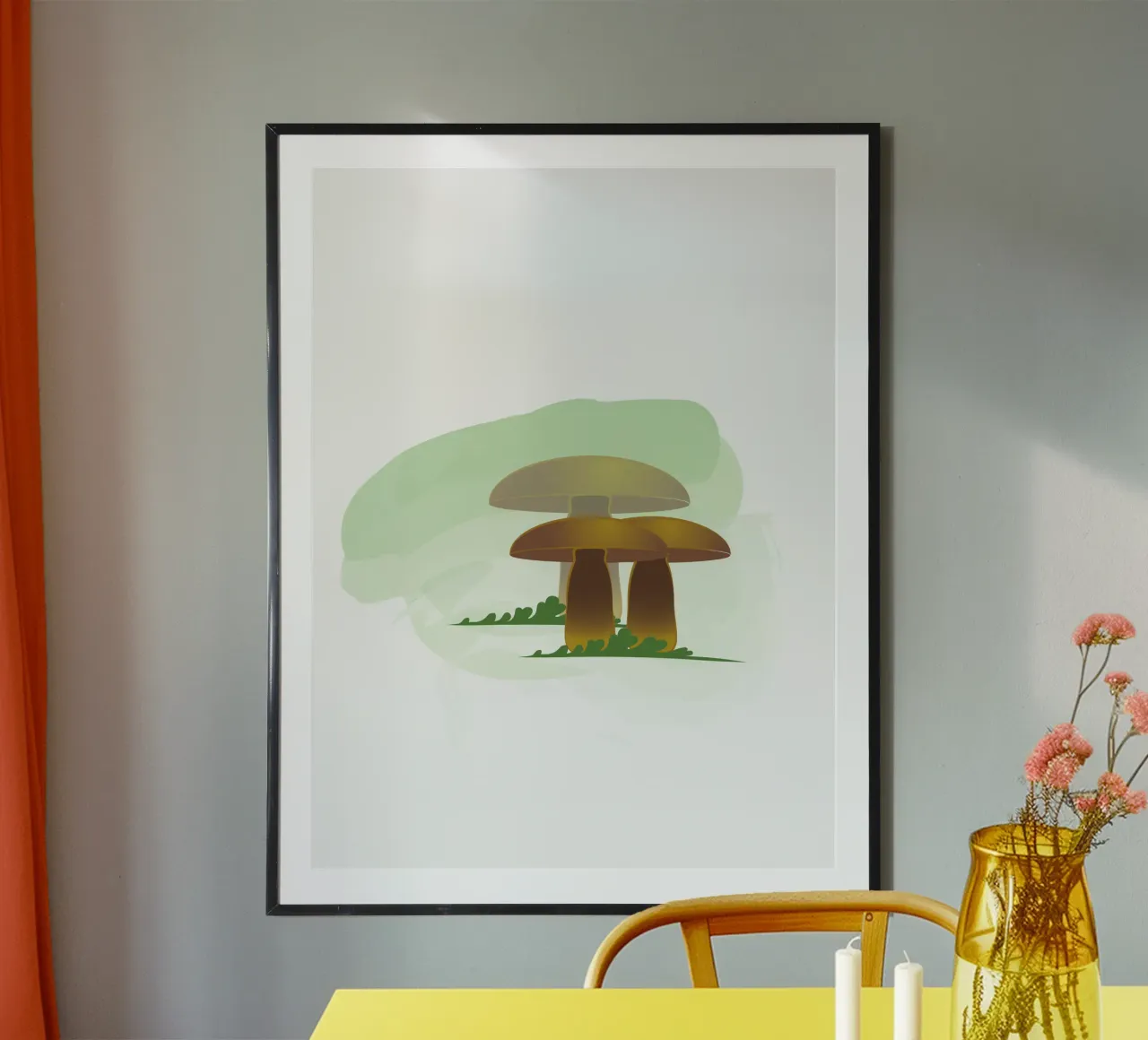 Funghi d'autunno carta hahnemühle da Design Plaisirs