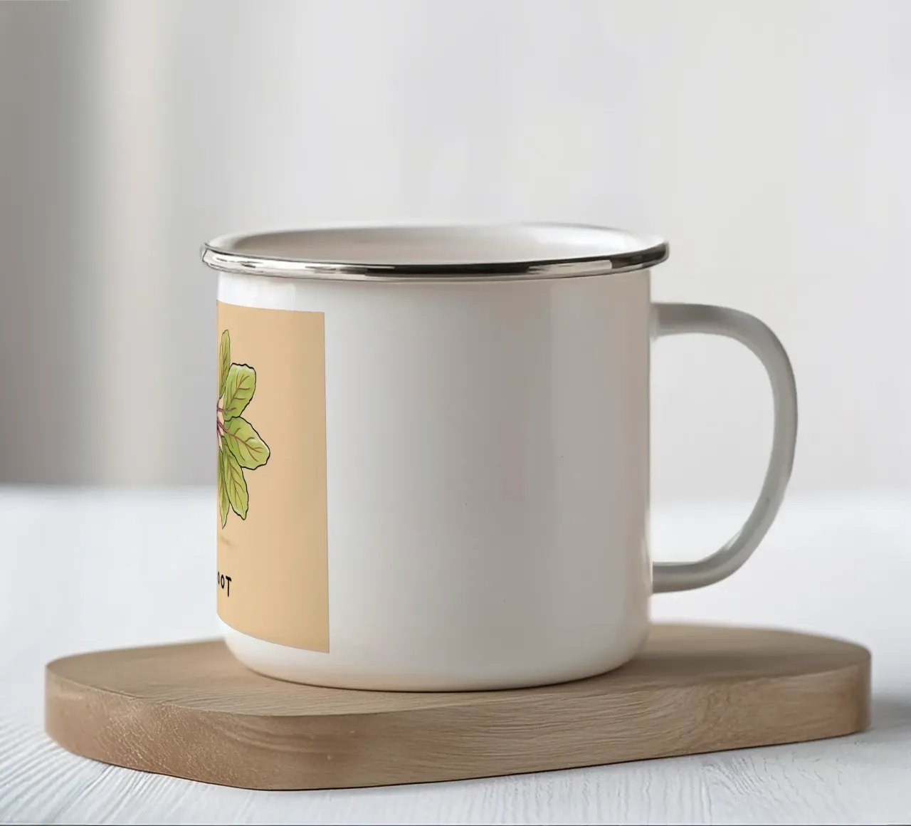 Tweetroot tazza in smalto da HARU HARU