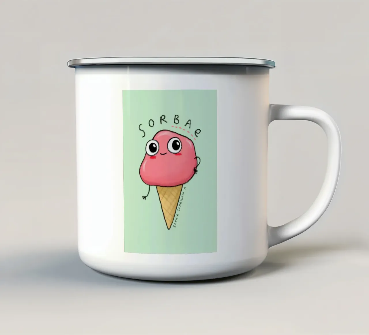 Sorbae tazza in smalto da HARU HARU