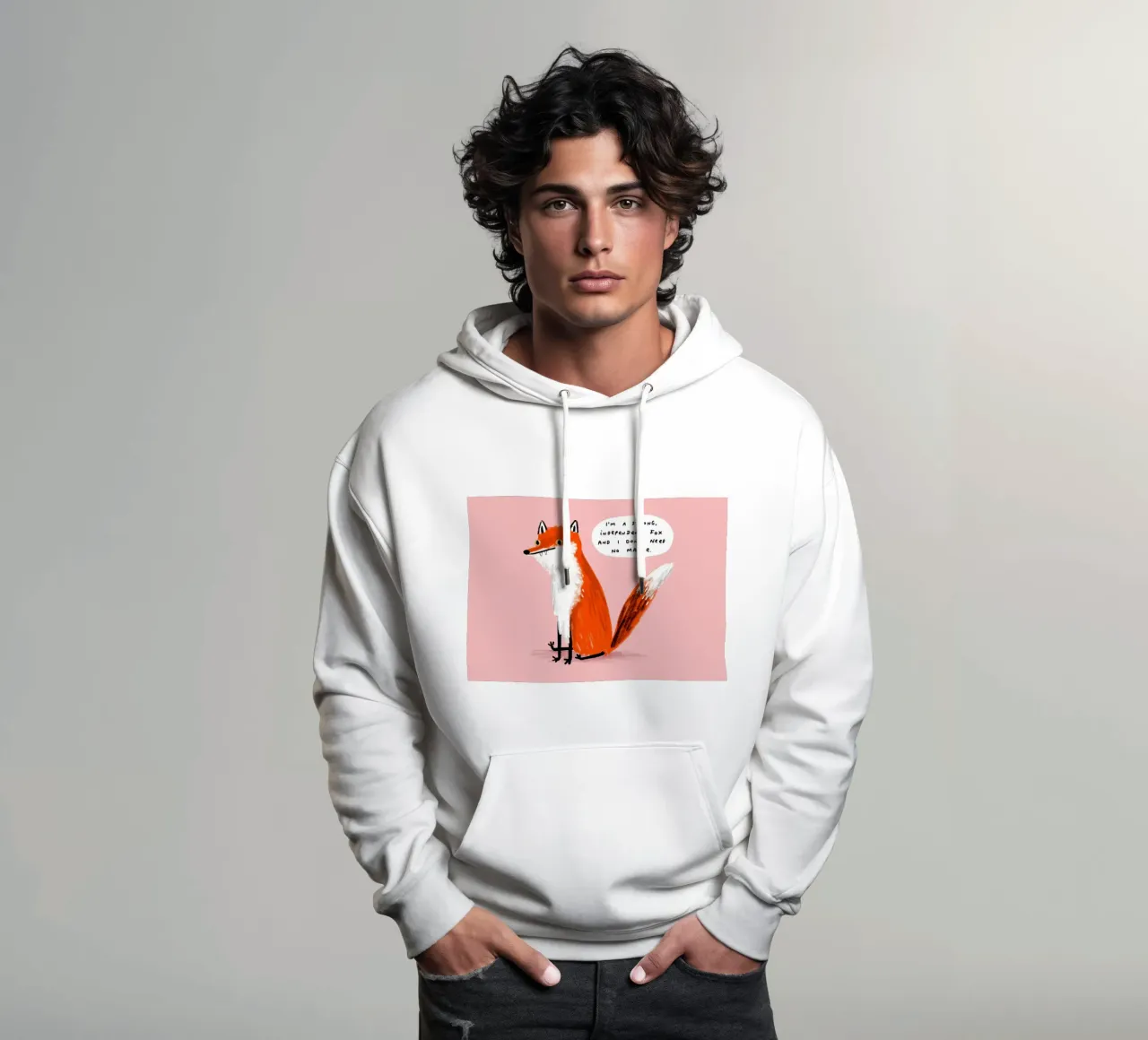 Volpe singola forte felpa con cappuccio da HARU HARU