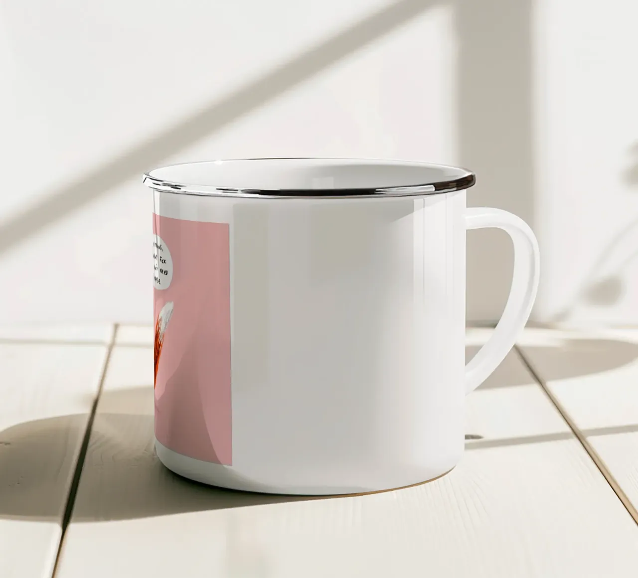 Volpe singola forte tazza in smalto da HARU HARU