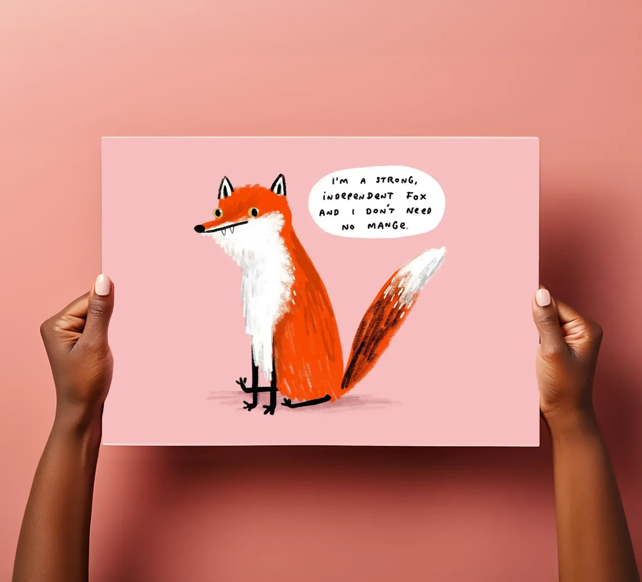 Starker einzelner Fuchs Stickerbogen von HARU HARU