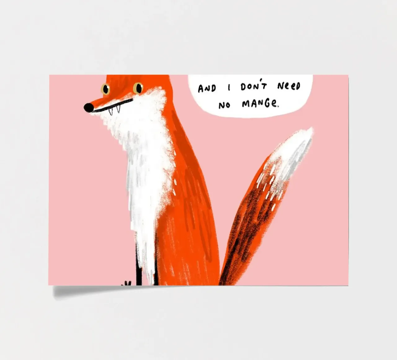 Starker einzelner Fuchs Stickerbogen von HARU HARU