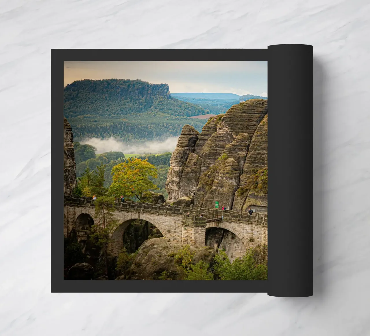 Bastei / Ponte di Bastei - Svizzera sassone in autunno zerbino da Bold and Retro
